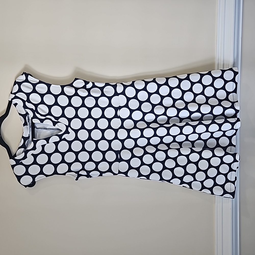 NY&CO Navy Polkadot Dress